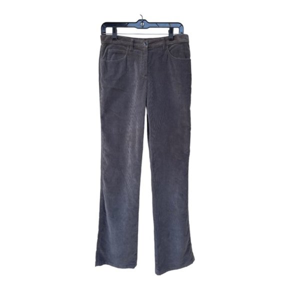Armani Collezioni Women's Gray Fine Corduroy Straight Leg Pants Sz 6 VTG - Picture 6 of 7